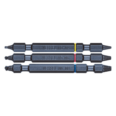 VESSEL NEJ-123 DAMAGED SCREW REMOVER 3-PC SET